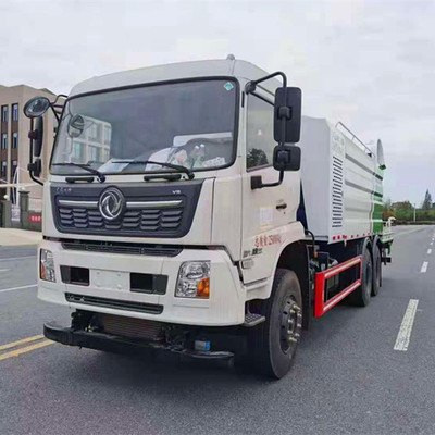 國六東風天錦20方后雙橋抑塵灑水車 百米霧炮，守護藍天白云